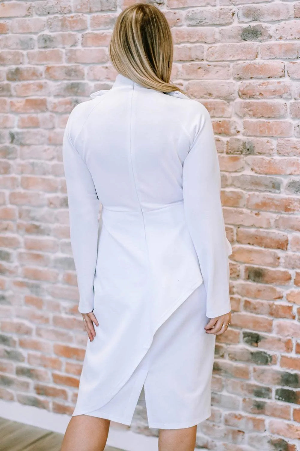 Bow Detail Long Sleeve Dress Casual Dresses - Tophatter Daily Deals